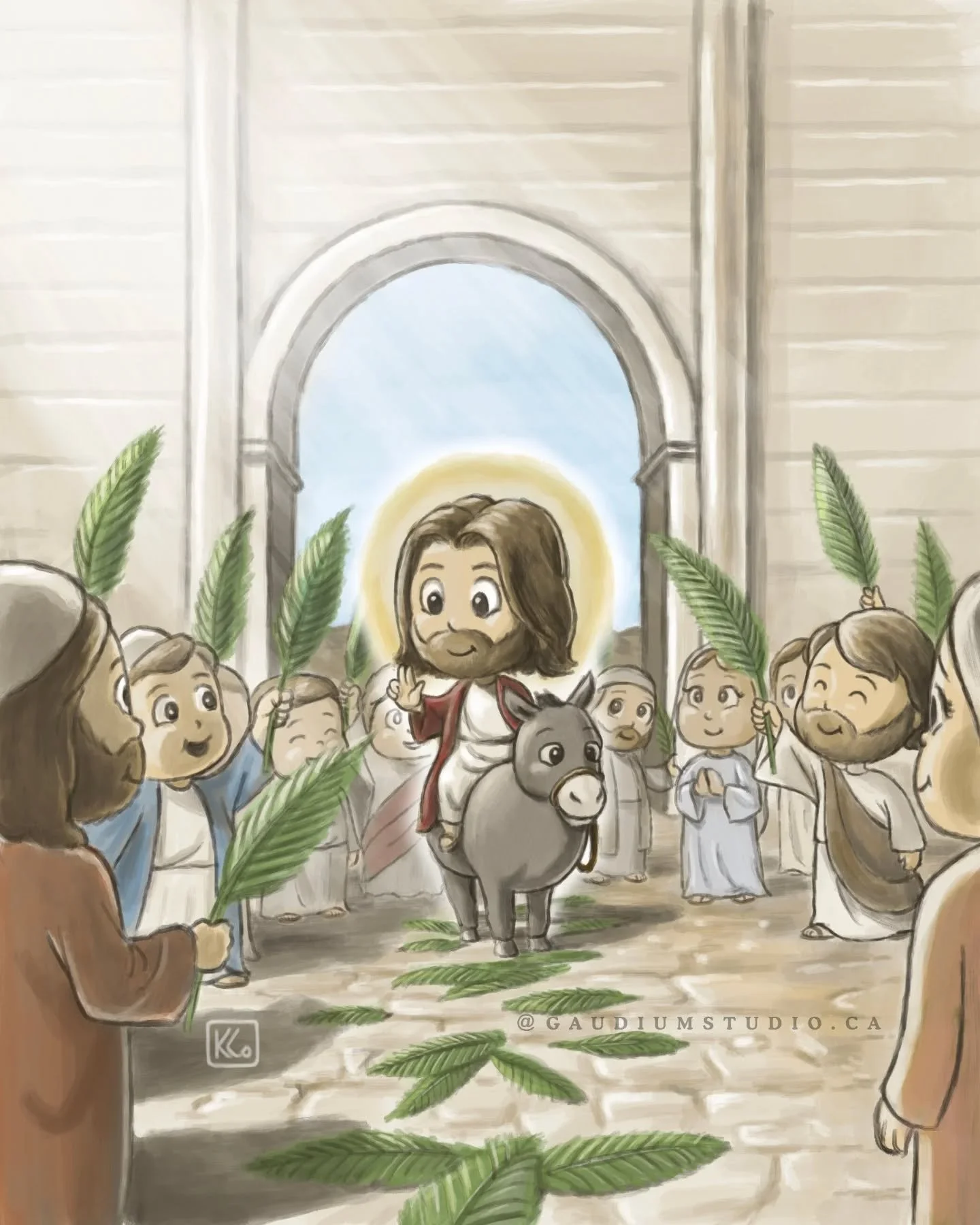 Happy Palm Sunday friends! 🌿 Wishing you a blessed Holy Week 🙏

"A very large crowd spread their cloaks on the road, and others cut branches from the trees and spread them on the road. The crowds that went ahead of him and that followed were s