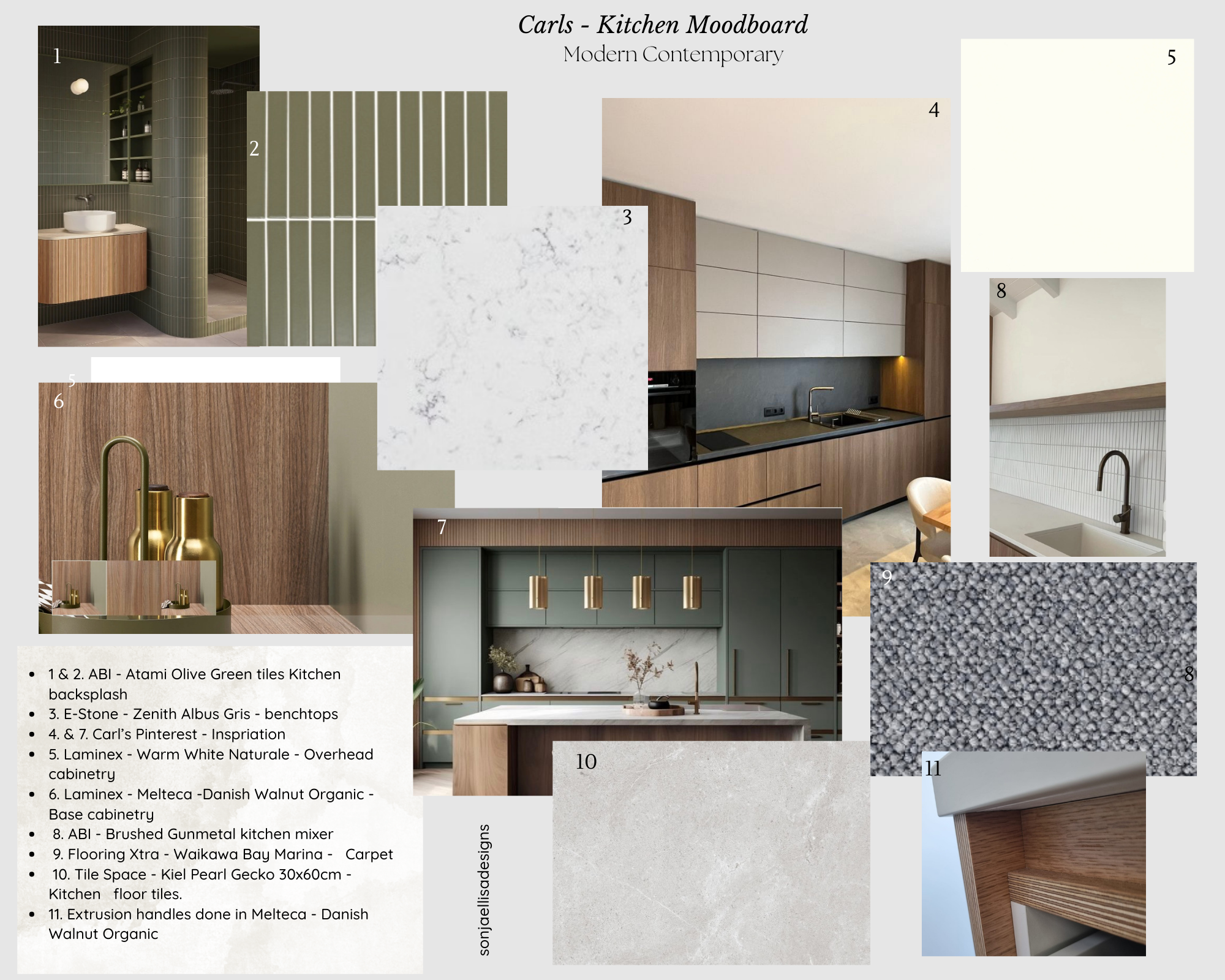 Moodboard for Kitchen & Flooring Colour Consultation