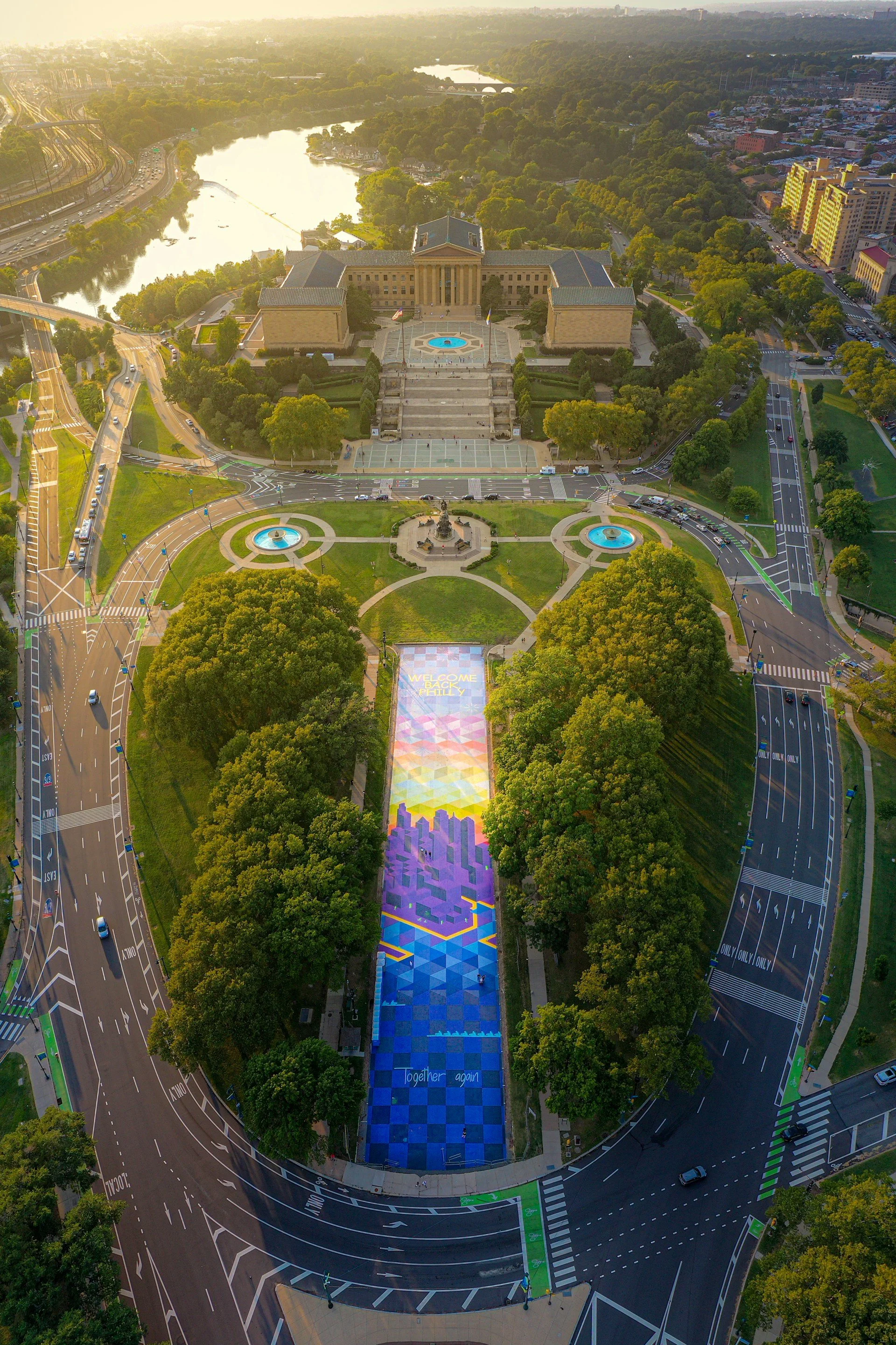 Drone of Philadelphia Museum of Art