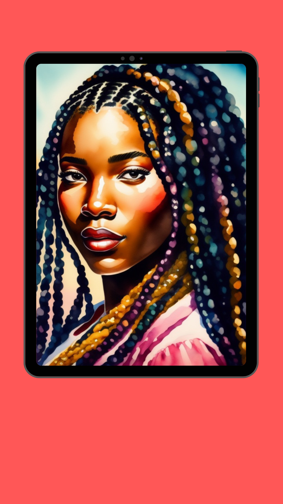 Afrocentric Watercolor Queen 3.png