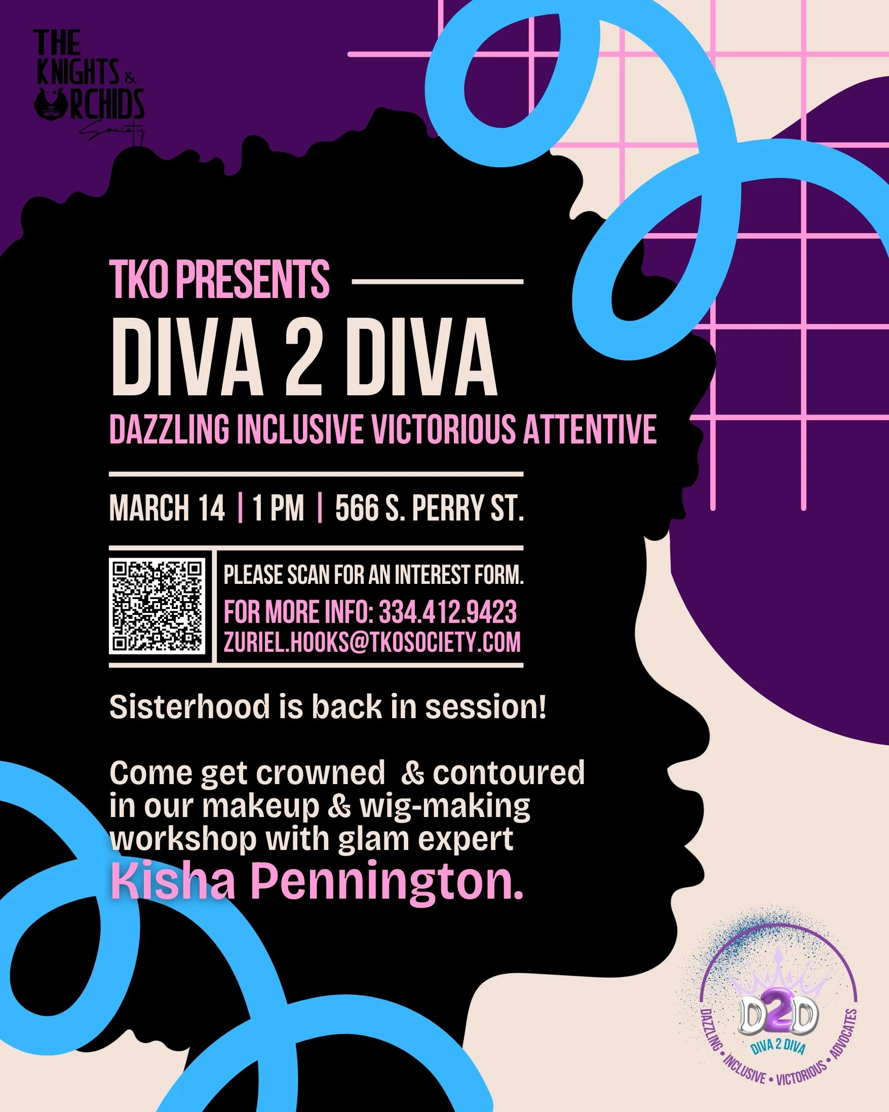 DIVA 2 DIVA | Crowned &amp; Contoured: A Wig &amp; Make-Up Class with Kisha Pennington