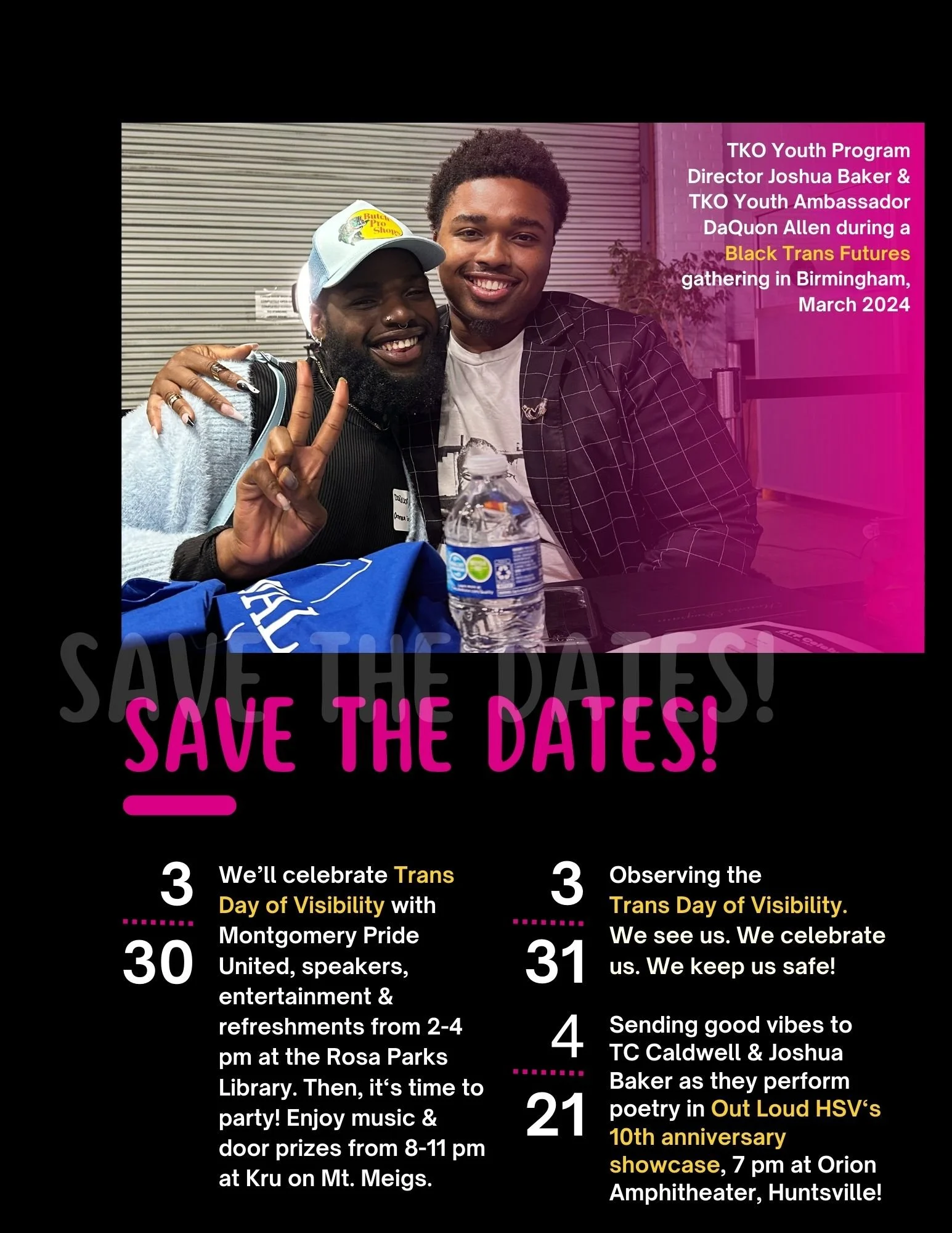 Save the Dates! | Monthly Newsletter | March 2024