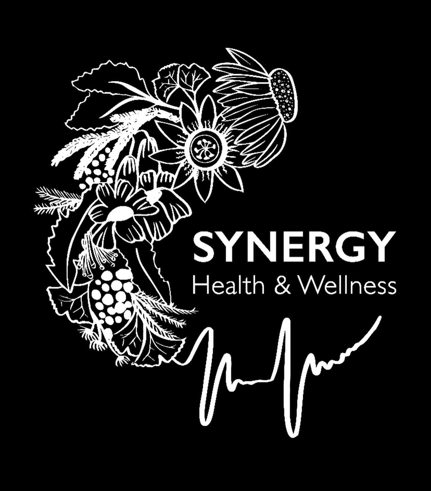 Organic-vibe logo for Sunshine Coast-based naturopath Synergy Health and Wellness 🌱💊
