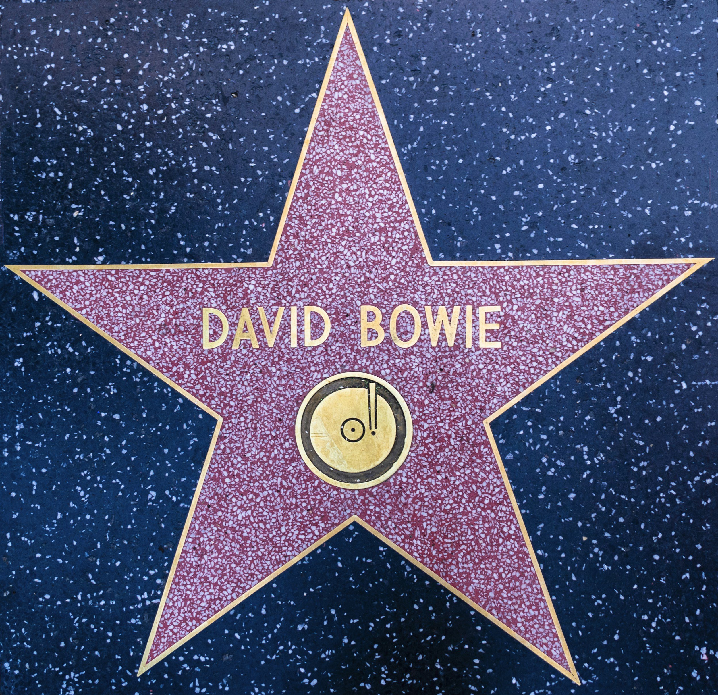 David Bowie, Hollywood Walk of Fame star.