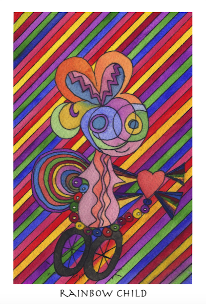 Rainbow Child Painting