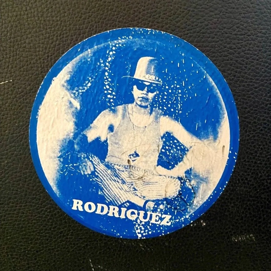 Sixto Rodriguez sticker signed.
