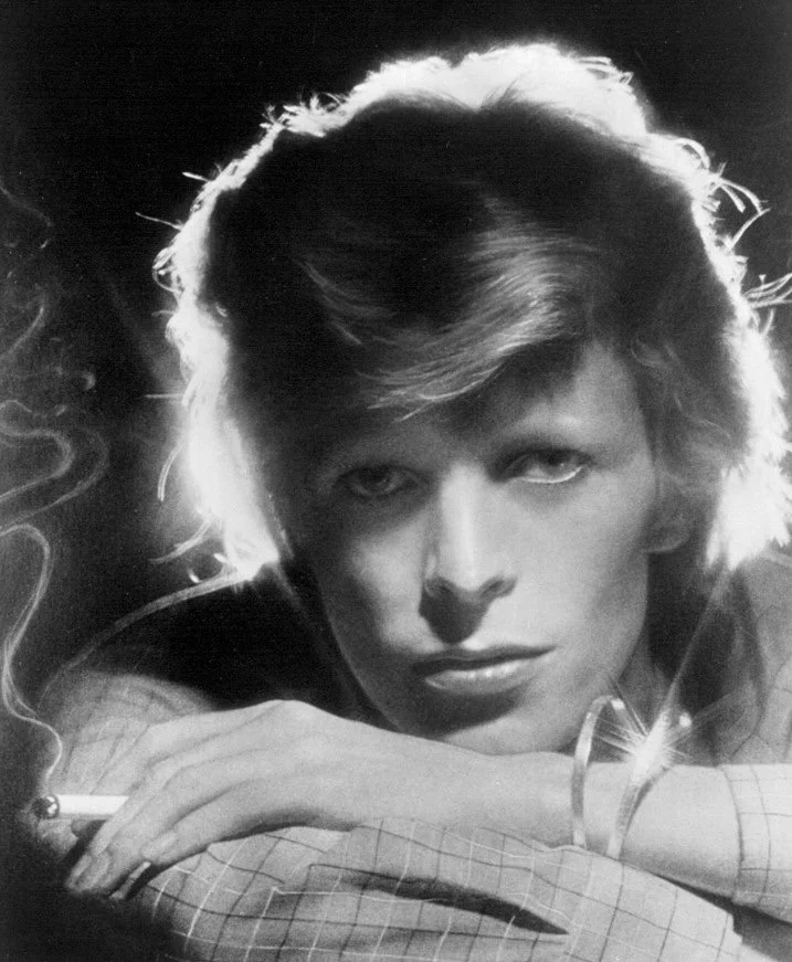 Photo of musician David Bowie. RCA Records, 1975