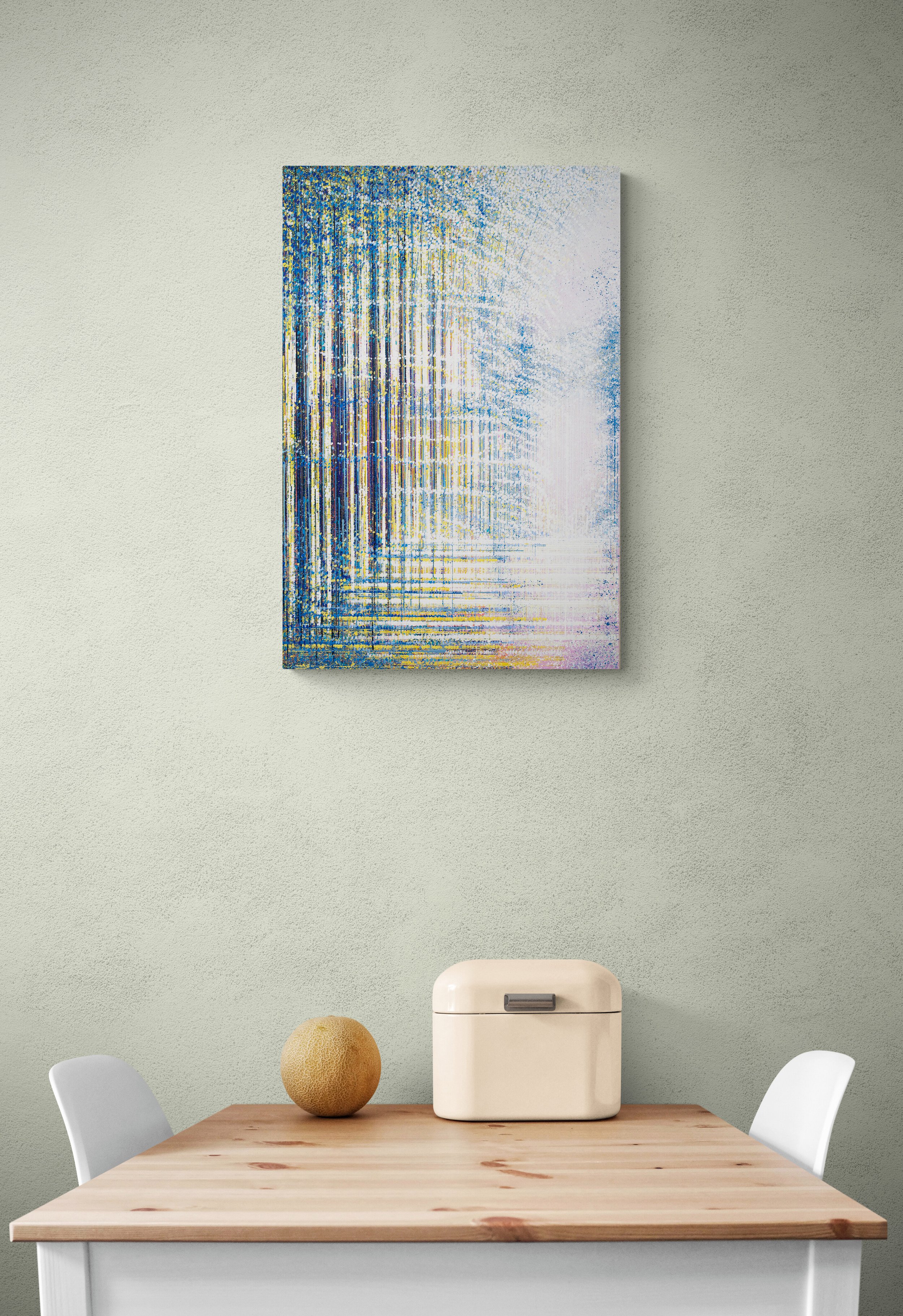 Marc Todd Original on canvas Trees in a wood greys and blues