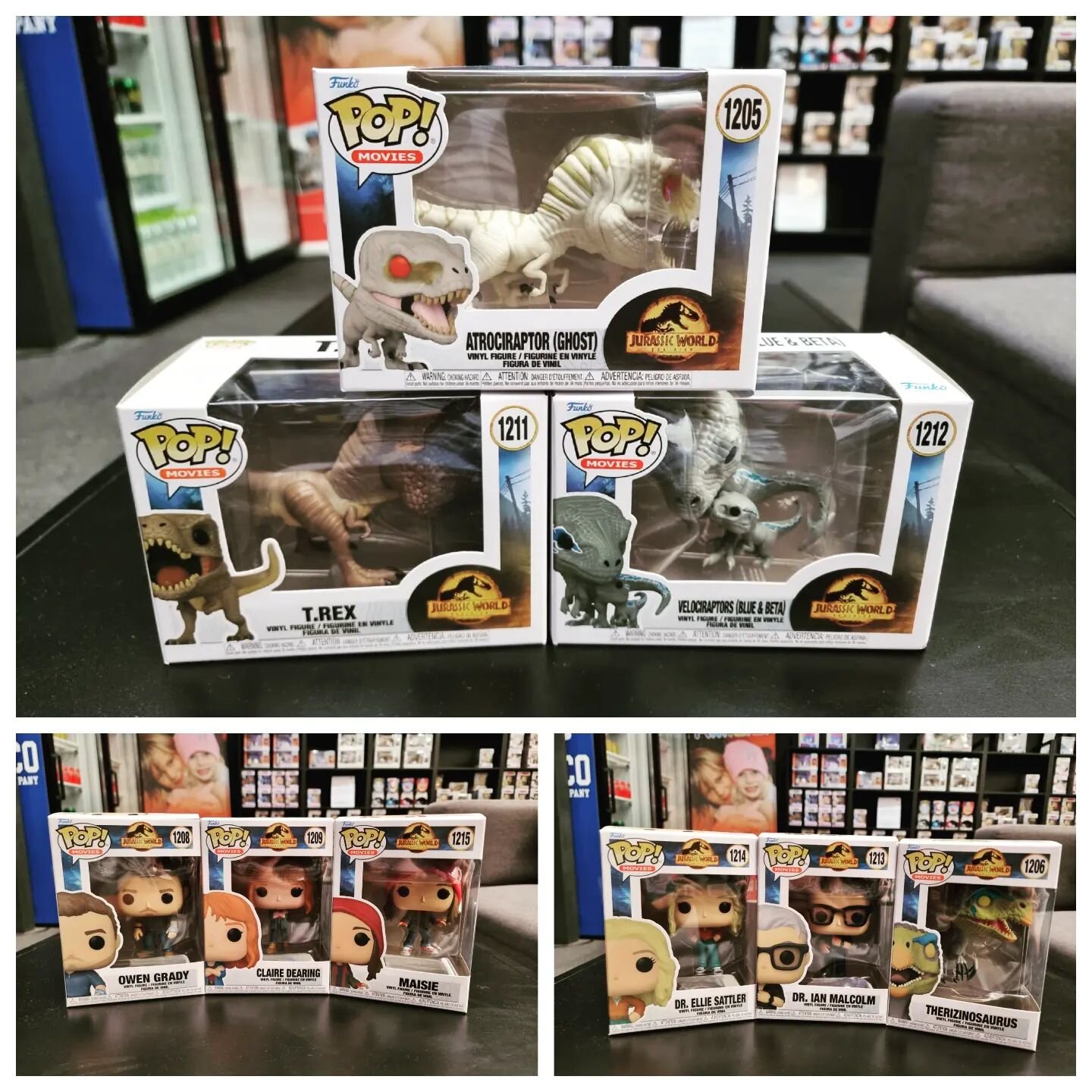 Hvem kunne ikke t&aelig;nke sig, at eje sin helt egen T-rex? Eller m&aring;ske en Therizinosaurus? Vi har i hvert fald begge, og mange andre! B&aring;de i Jurassic world serien og flere andre sk&oslash;nne Funko Pop! Kom ned, og se i vores butik i R&