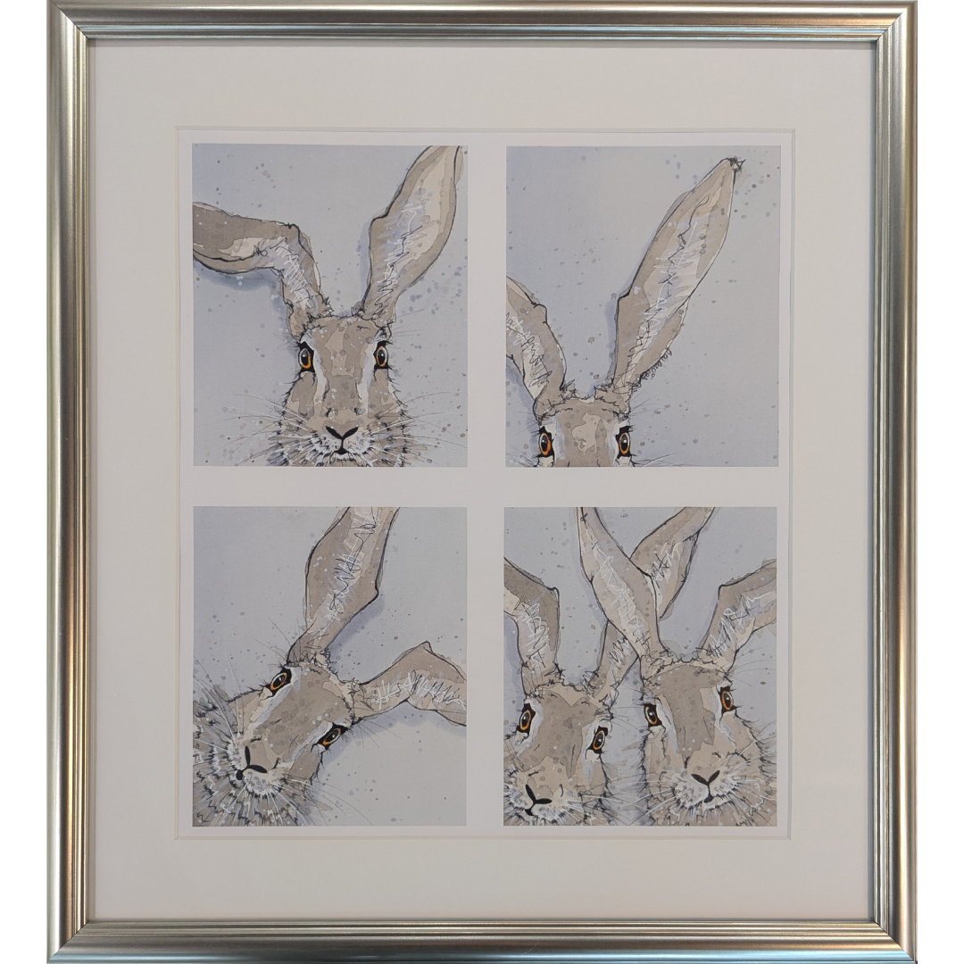 'Photo Booth Hares' by Bev Davies