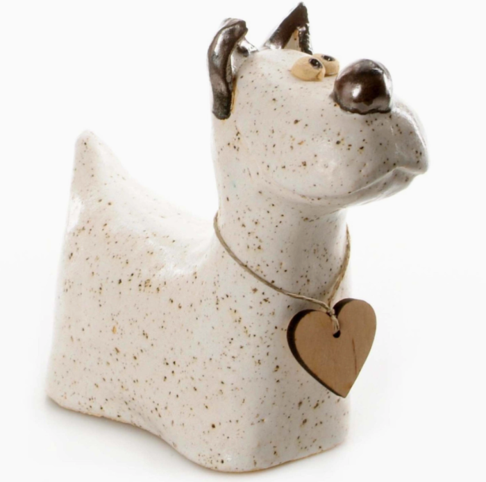Terrier Dog Ceramic Figurine