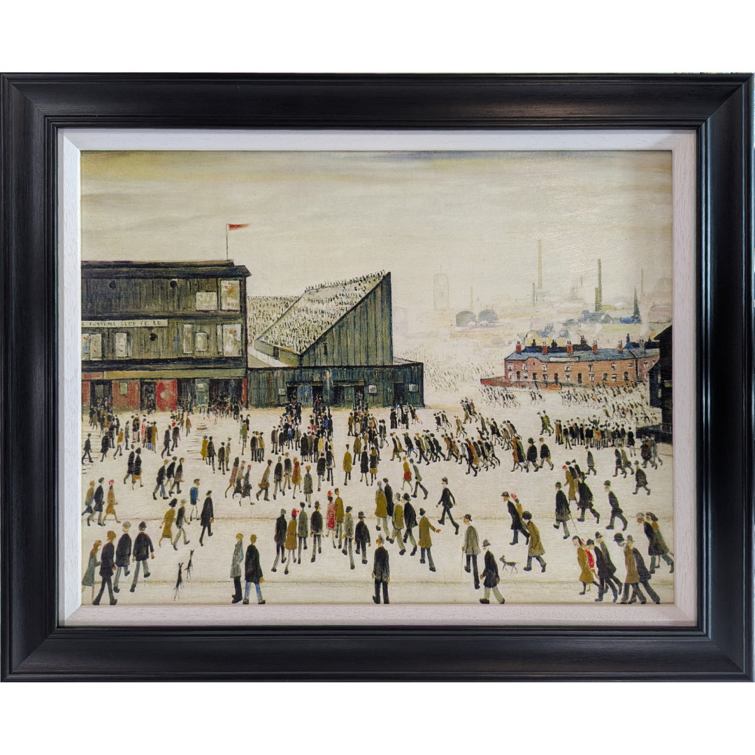 'Going To The Match' by L. S. Lowry (Embellished)