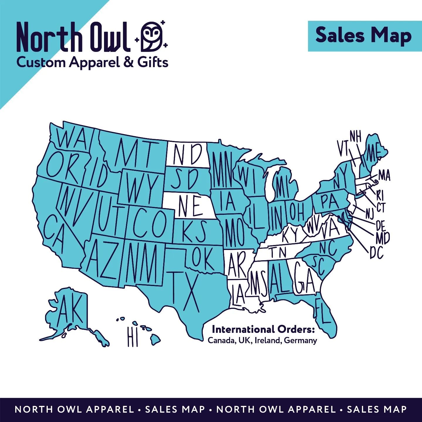 I'm thrilled to announce that I'm getting closer to achieving my sales goal of reaching all 50 states! Just a couple of weeks ago, I received an order from Utah, which marked off the entire left side of the United States on my sales map. It was such 
