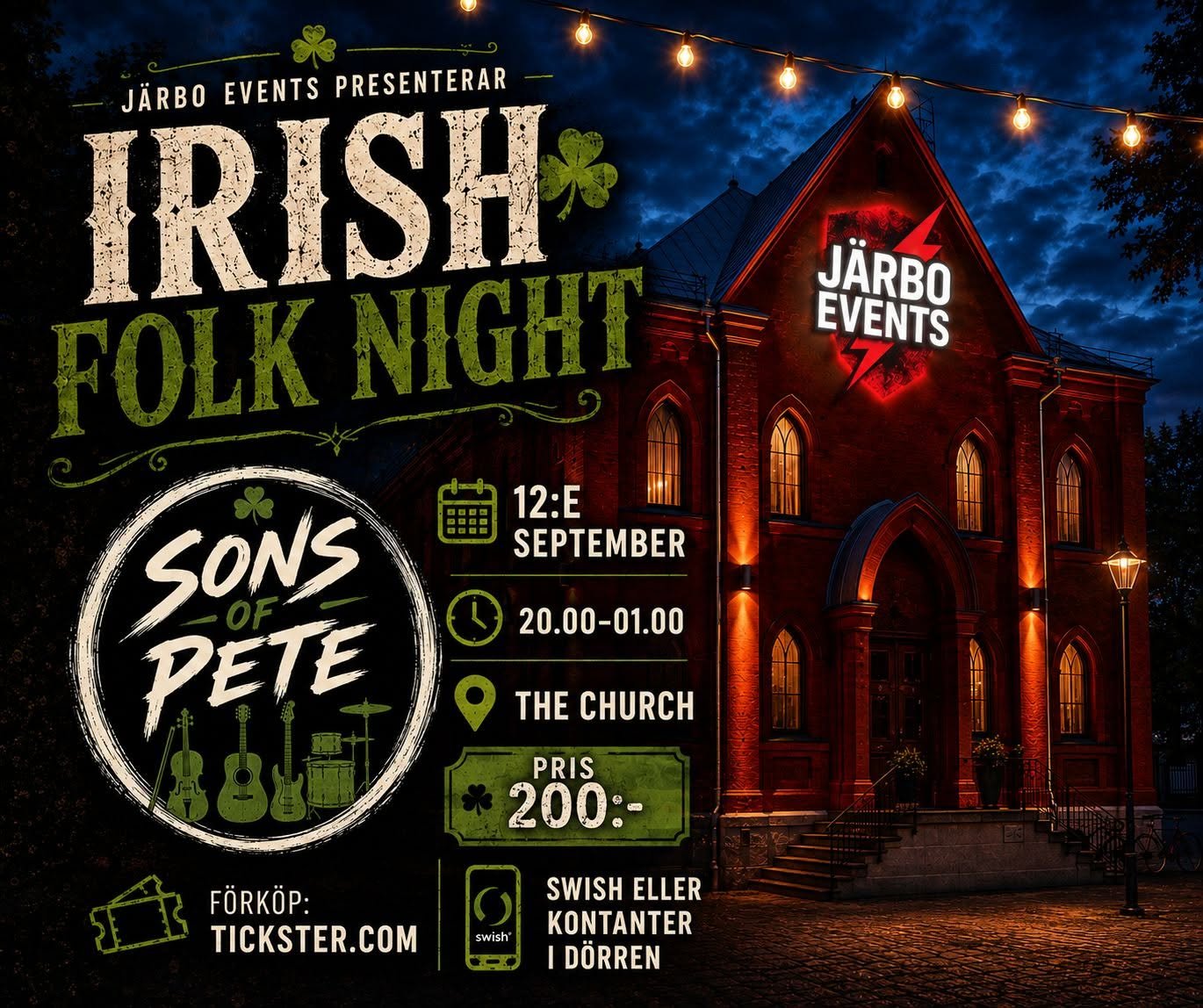 Irish Folk Night featuring Sons of pete