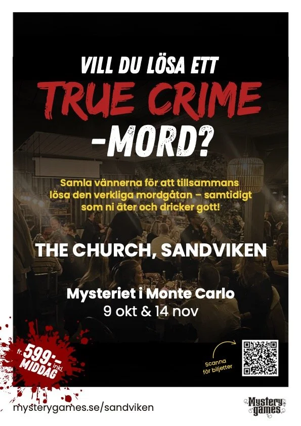 Mordgåta & middag på The Church