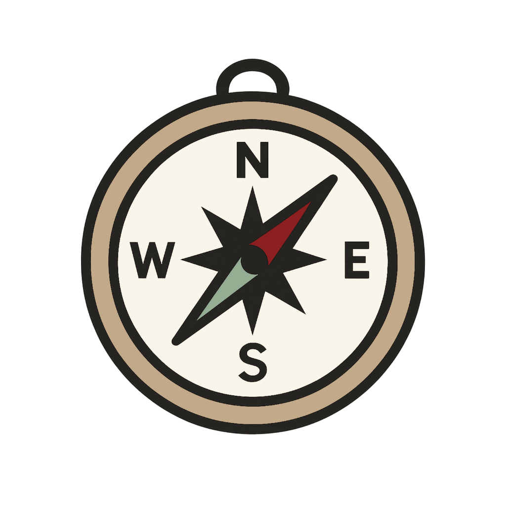 illustration of a compass