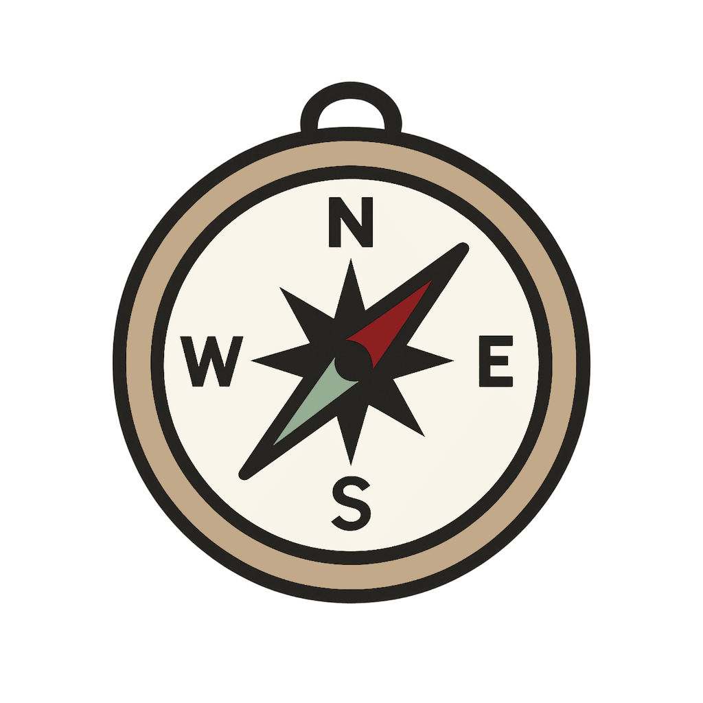 Illustration of a compass