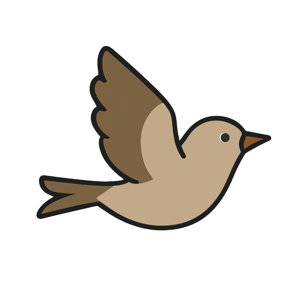 illustration of a bird flying