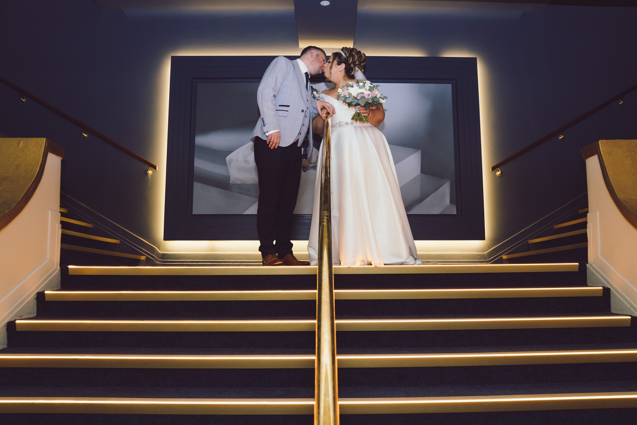 Congratulations to Becky and Richie @becky_xtx @richiewaters. Gorgeous wedding day at one of the most stunning venues @thegrandsouthport 

@paddyscales_photo - Second Shooter
@karenafloral - Flowers
@boutiquebridesofcrosby - Dress
@smithieshair - Hai