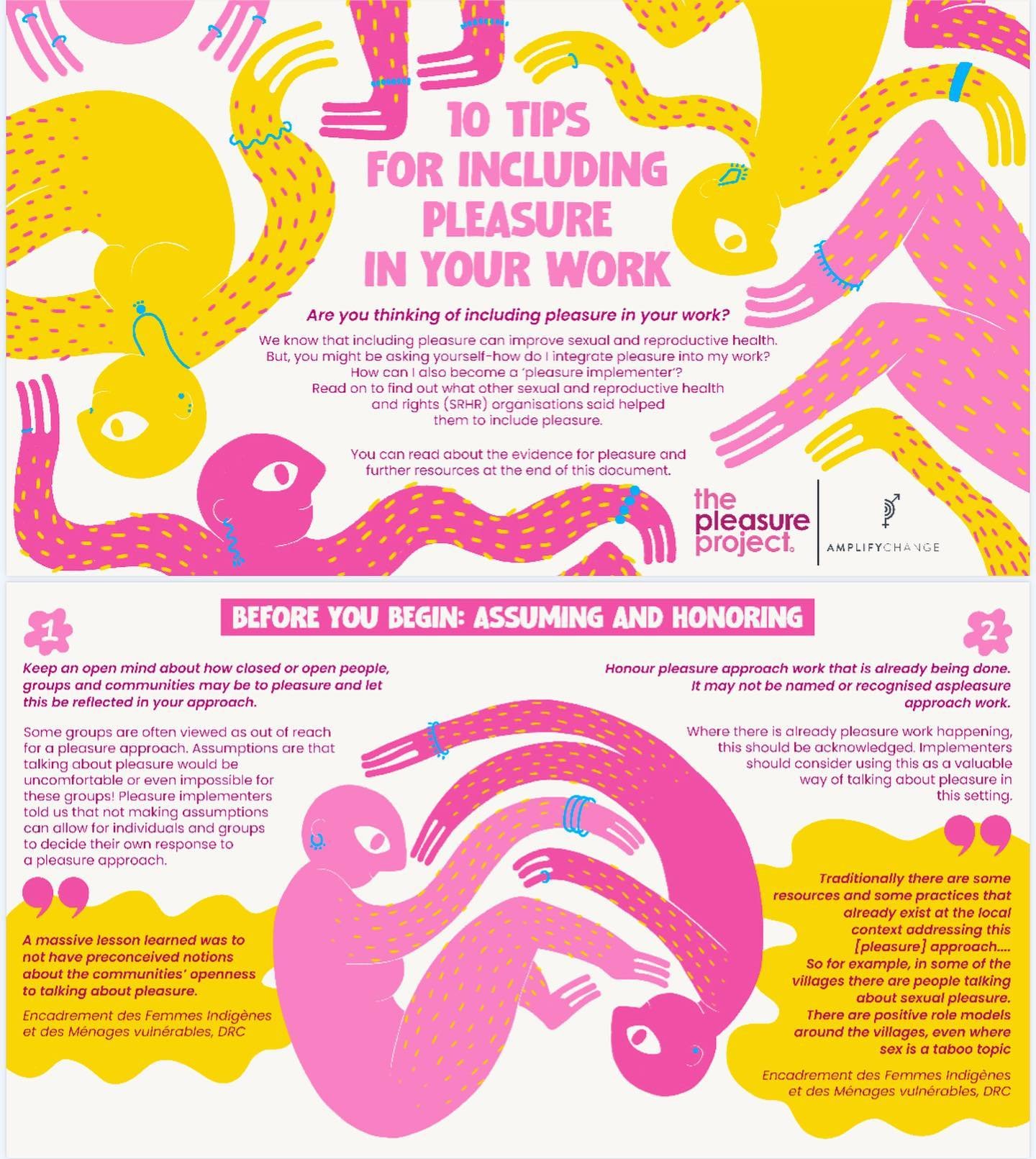 💜 10 TIPS FOR INCLUDING PLEASURE IN YOUR WORK by @the_pleasureproject &amp; @amplifychange 🙏🏾

🔥 YES, we can all learn from these insights. Let&rsquo;s share, discuss and #spreadtheword 

👀 Definitely check out the website of @the_pleasureprojec