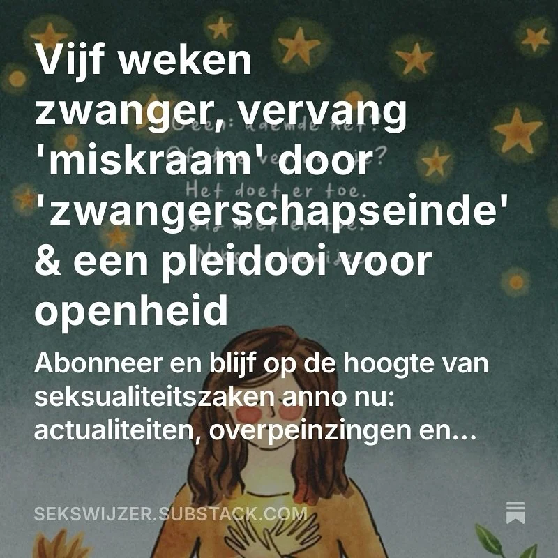 nieuwe persoonlijke @substack ❤️

over zwangerschapseindes, ambivalente ouderschapswensen en het belang van vrienden &amp; bovenal mijn zus

afbeelding: &lsquo;Je doet ertoe&rsquo;-Verlieskaart @verlieskunst

en verder: @ittakesacity @fidessaisabelle