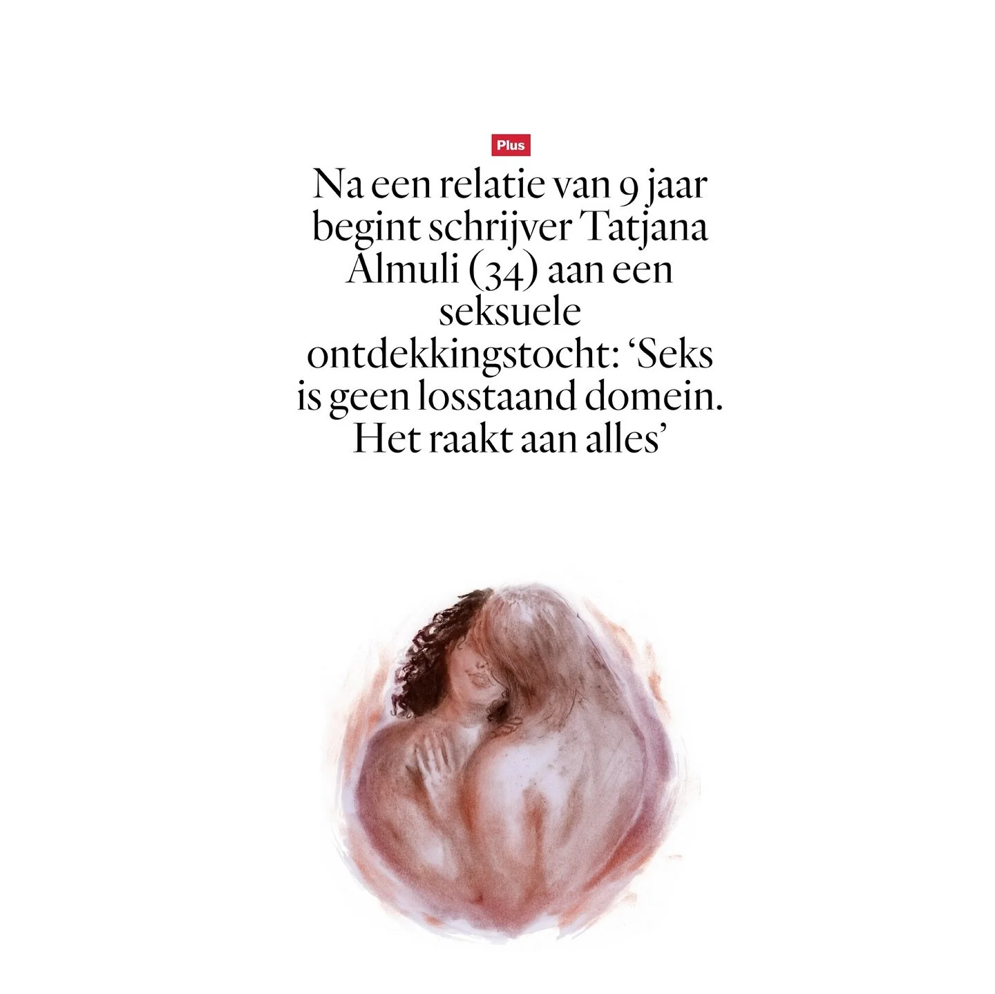&hearts;️ @tatjanaalmuli schreef een steengoed stuk over seks: &ldquo;Seks is geen losstaand domein. Het raakt aan alles&rdquo;

Met een paar bijdragen van mij, vervlochten met werk van hoogleraar Seksuologie Ellen Laan.

🫶🏾 Zelfonderzoek, experime