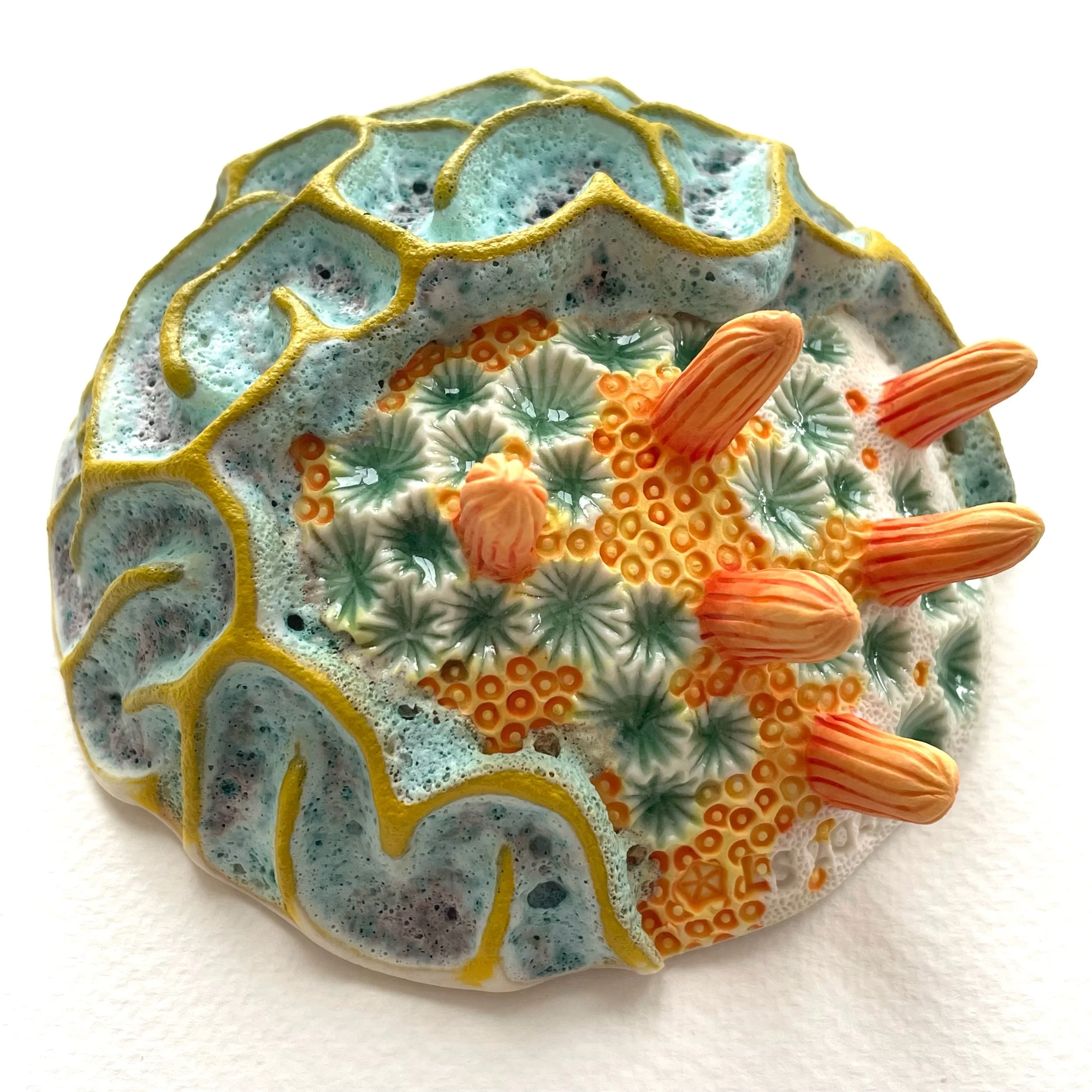 VESTA Asteroid Porcelain Wall Sculpture