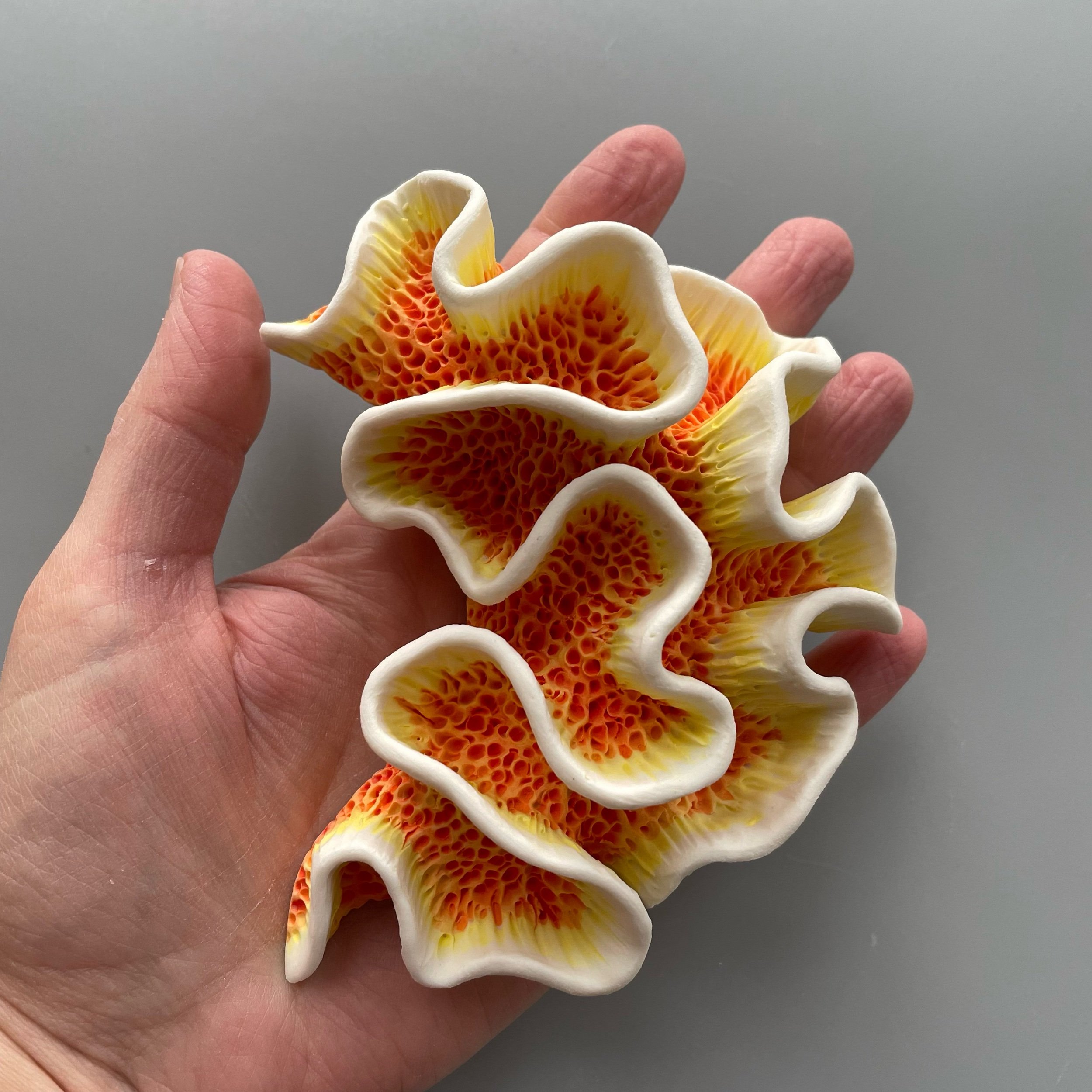 #9 Coral Crescent Moon Wall Sculpture