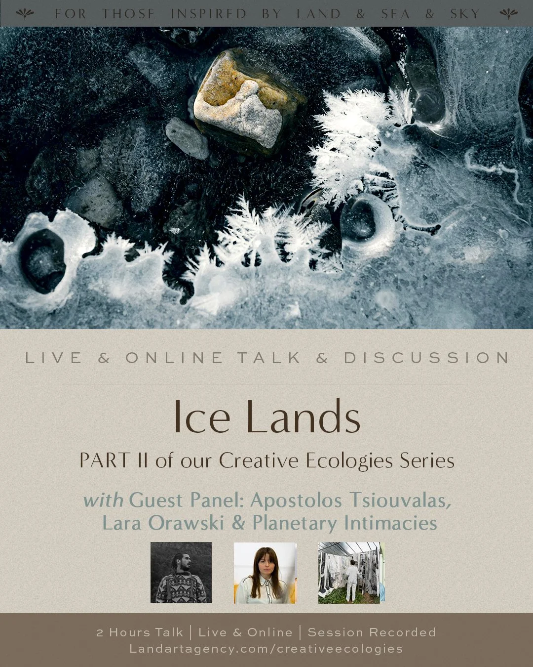 Close-up photo of ice-covered rocks and frosty ice formations on a frozen surface.