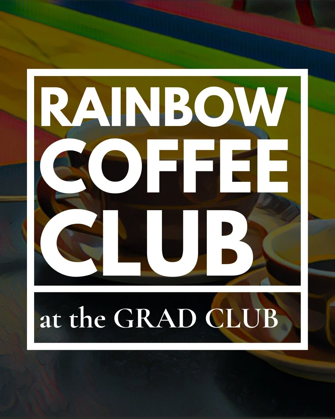 The first Wednesday of every month is the meeting of the Rainbow Coffee Club, hosted by the SOGS Pride Commission. Meet up with us in the Grad Club boardroom from 10:30-11:30am for free coffee/tea and great conversation with new queer friends.

Regis