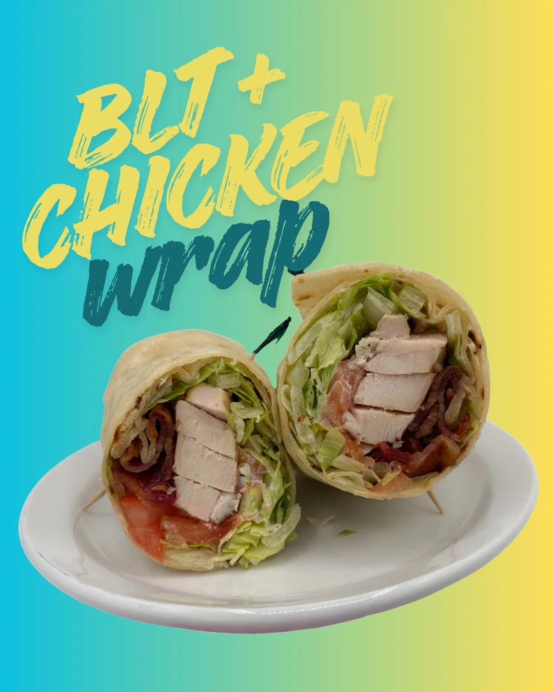 Our BLT + chicken sandwich is also available as an easy-to-eat on-the-go wrap 🌯😋

Wraps are available with choice of crispy or grilled chicken, falafels, tofu, or cauliflower bites if you'd like to make substitutions! 

#gradlifewesternu