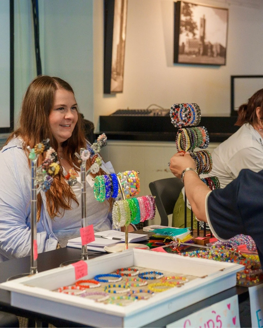 🎨 That's a wrap on the SOGS Summer Makers Market! On Wednesday, July 22nd, SOGS members turned out at @uwogradclub with ceramics, stickers, art prints, jewellery, crochet, zines, chapbooks, plush dolls, pressed flower art, patches, polymer clay gnom