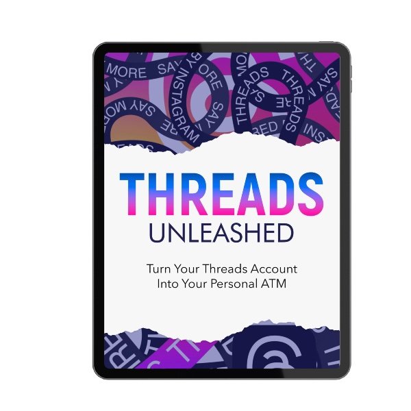 Threads Unleashed Ebook MRR How To Grow Followers and Make Money On Threads Digital Marketing Faceless | Master Resell Rights