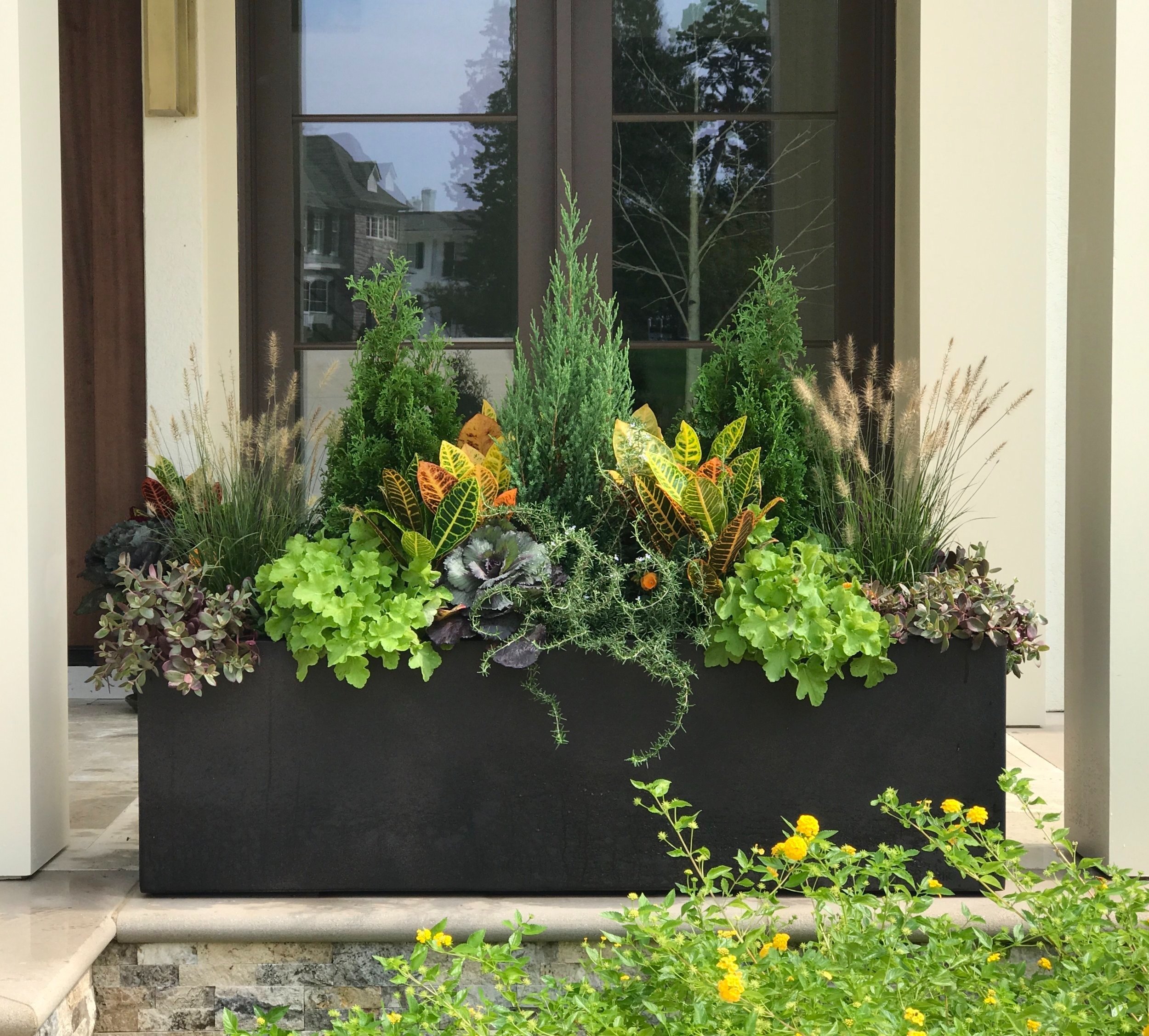 Pretty Fall Window Box and Container Ideas