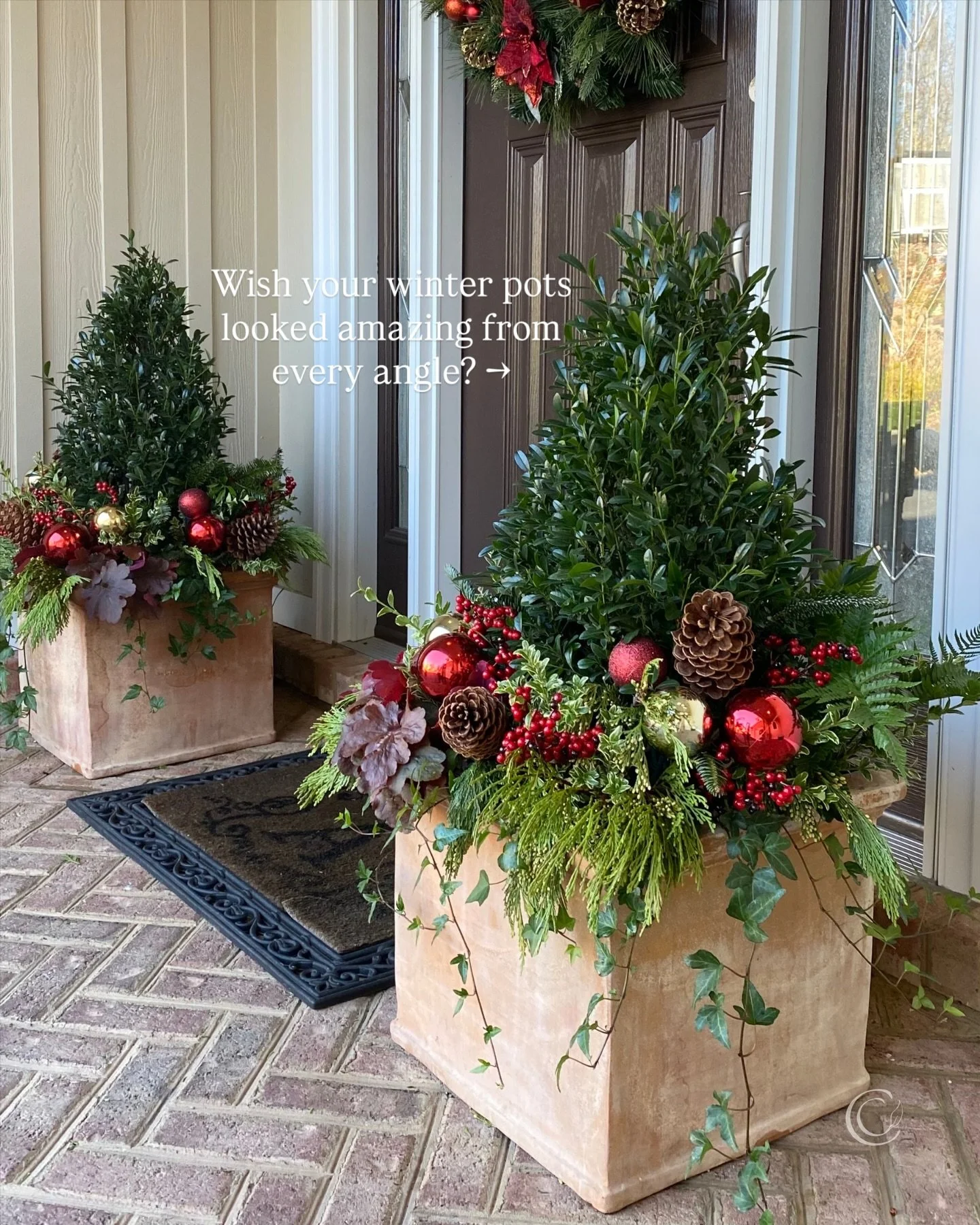 🤔If your winter pots never look as amazing as you&rsquo;d like, I can help. Comment LINK to get the details.

#containergardeningtips #winterplanters #christmasplanters #holidayporch #diygardening