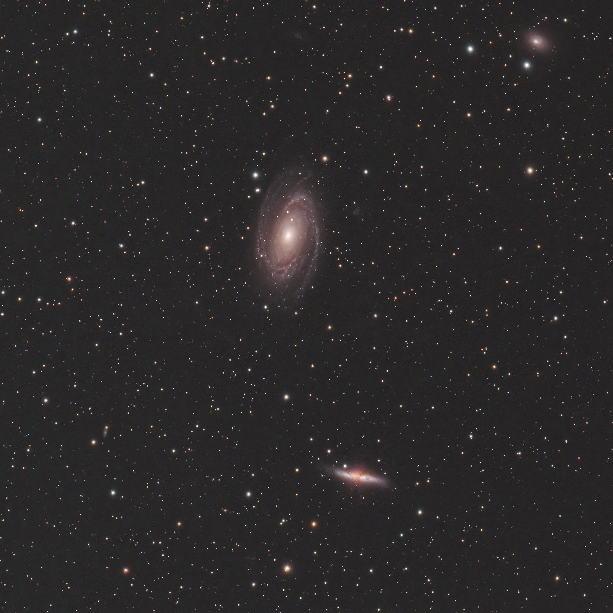 Bode's (M81) and Cigar (M82) galaxies.