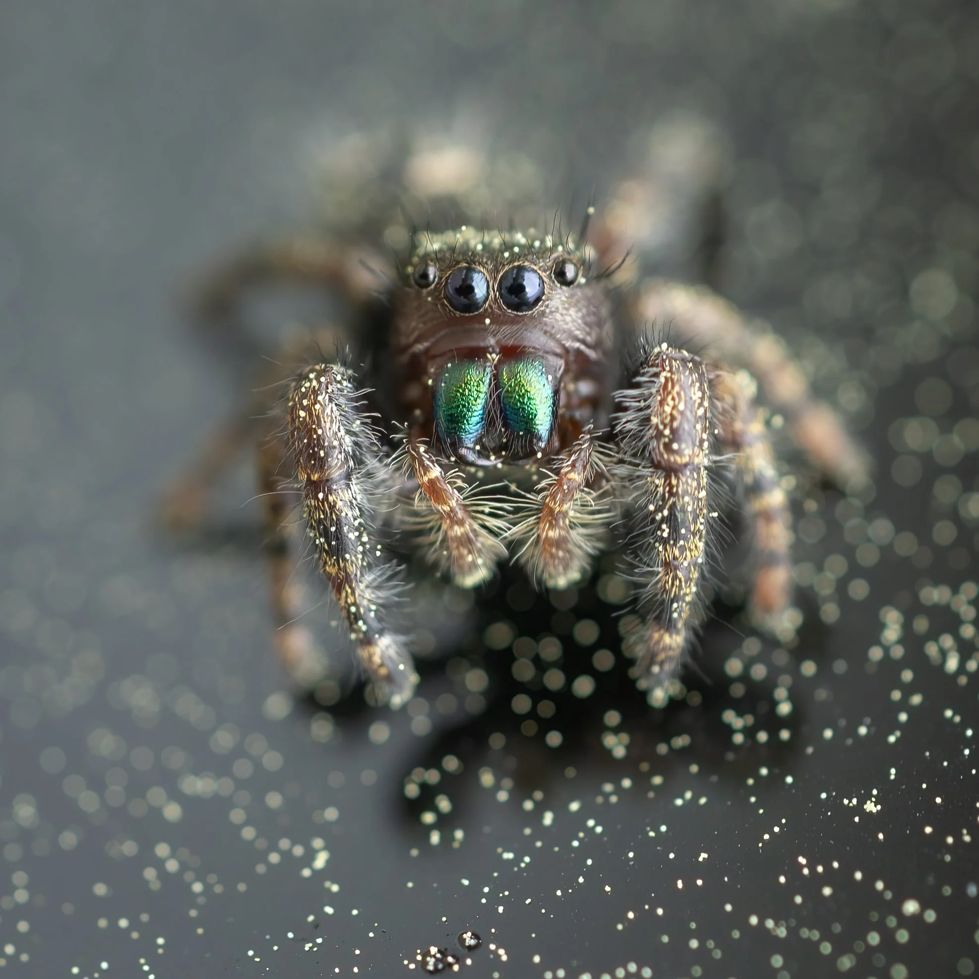 Bold Jumping Spider at NASA Langley, Hampton, Virginia.