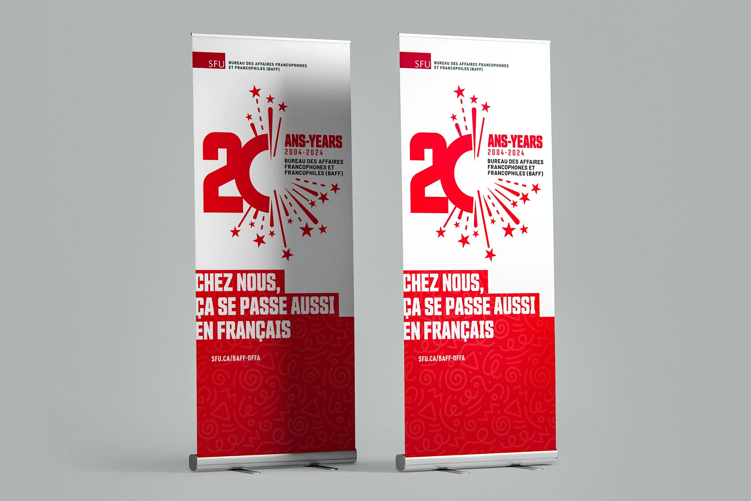 SFU - BAFF | 20th Anniversary | Logo - Pop Up Banner