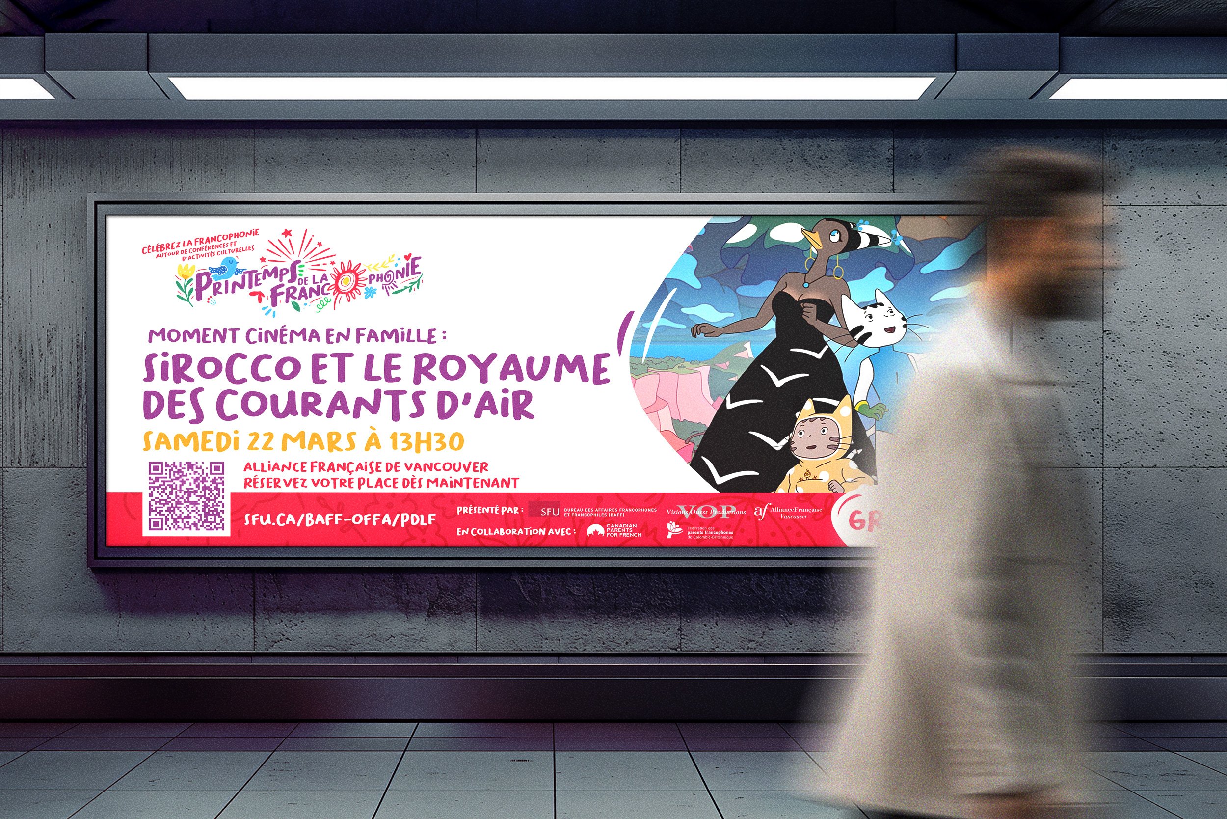 SFU - BAFF | Printemps de la francophonie | Event Slide