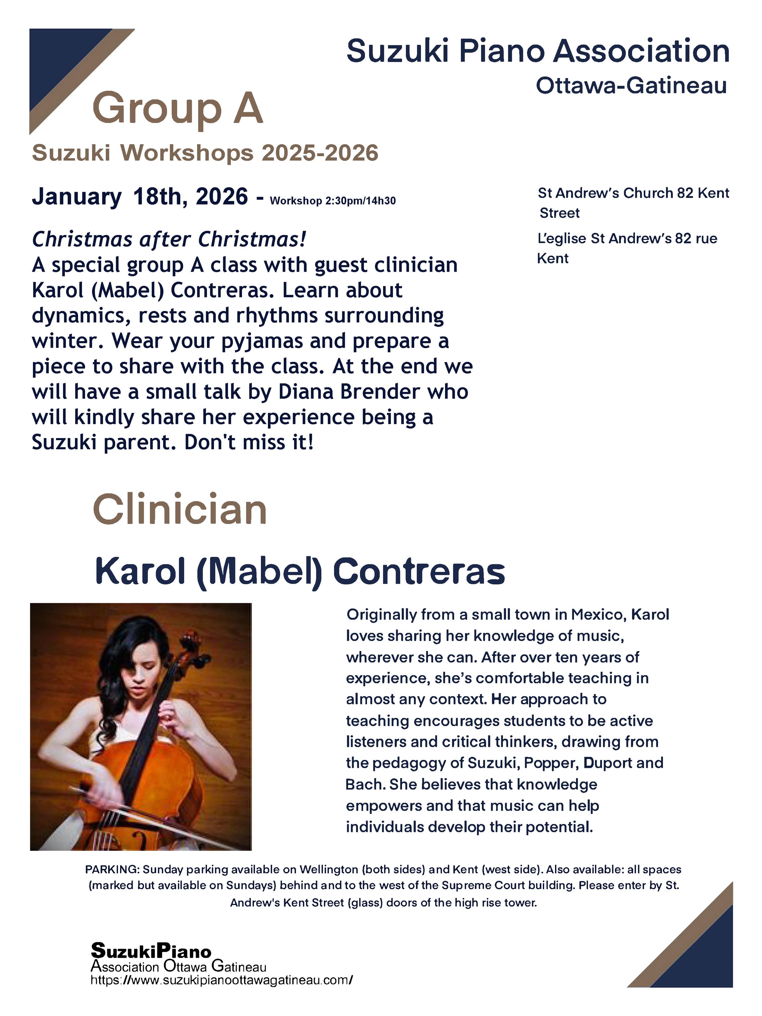 Group A Workshop- Parent Ed Session Included!