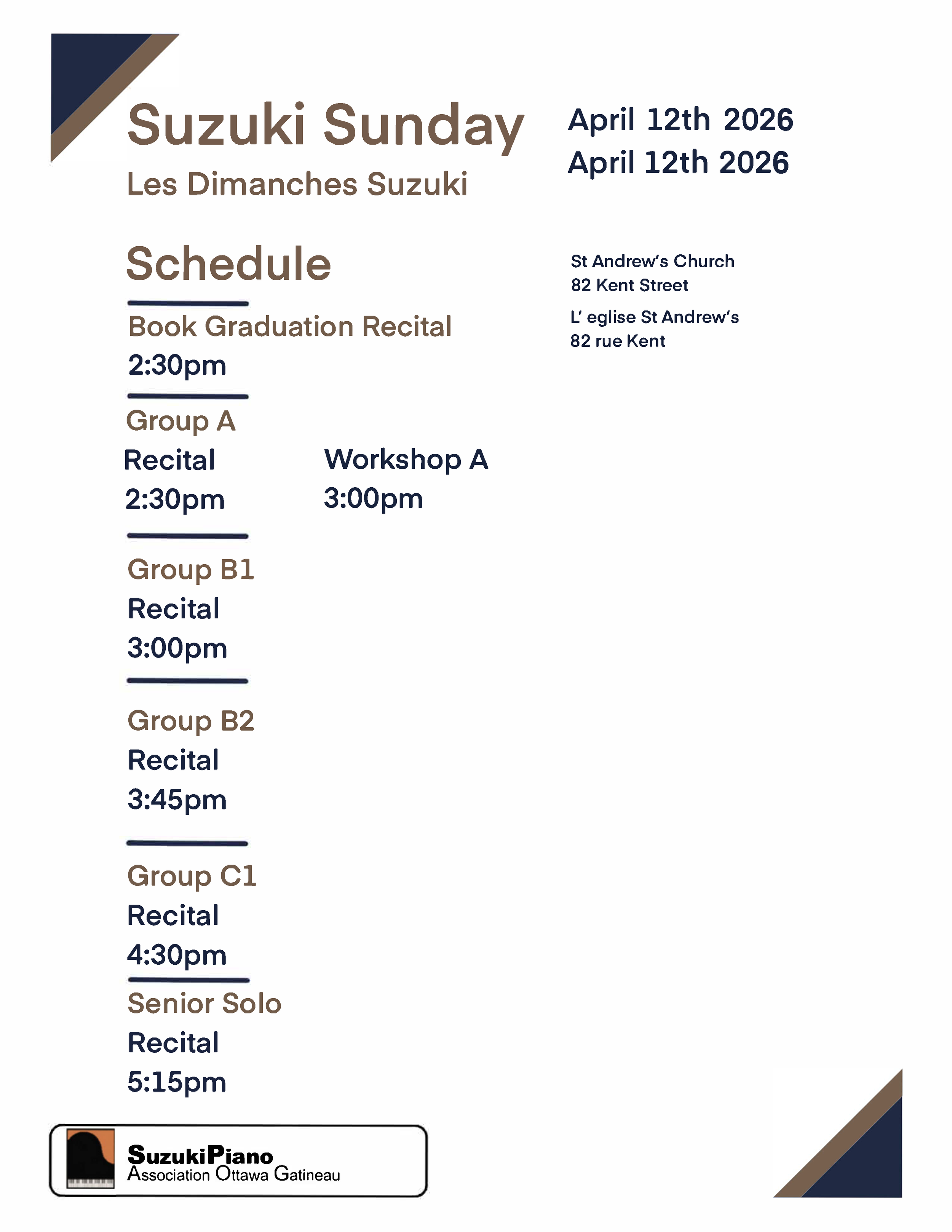 Suzuki Sunday April 12th, 2026