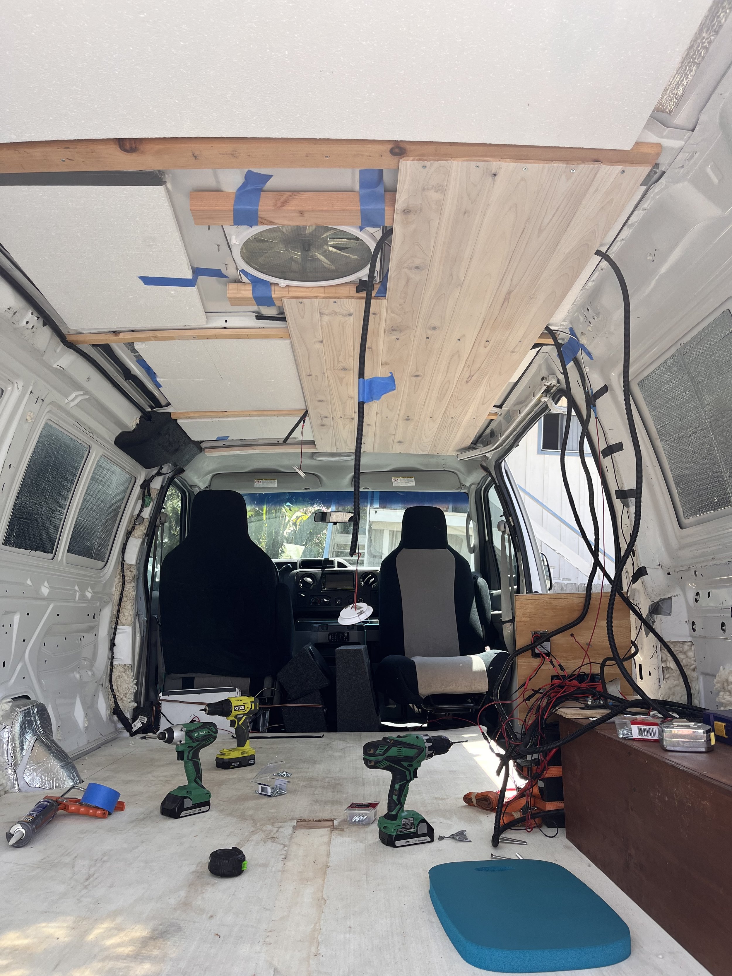 I was able to reuse some of the wood from the previous build, saving my client money on materials