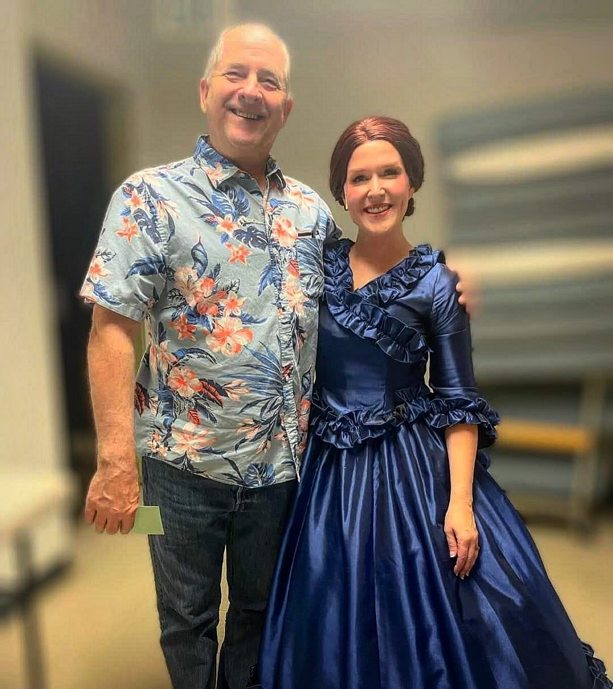 Our actress and Musical Director Steven Applegate and Debrah Robin (Mary) after The first performance #abrahamlincoln #lincoln #marytodd #marytoddlincoln #thelincolnsofspringfield #springfieldillinois #civilwar #americancivilwar #america #theunion #u