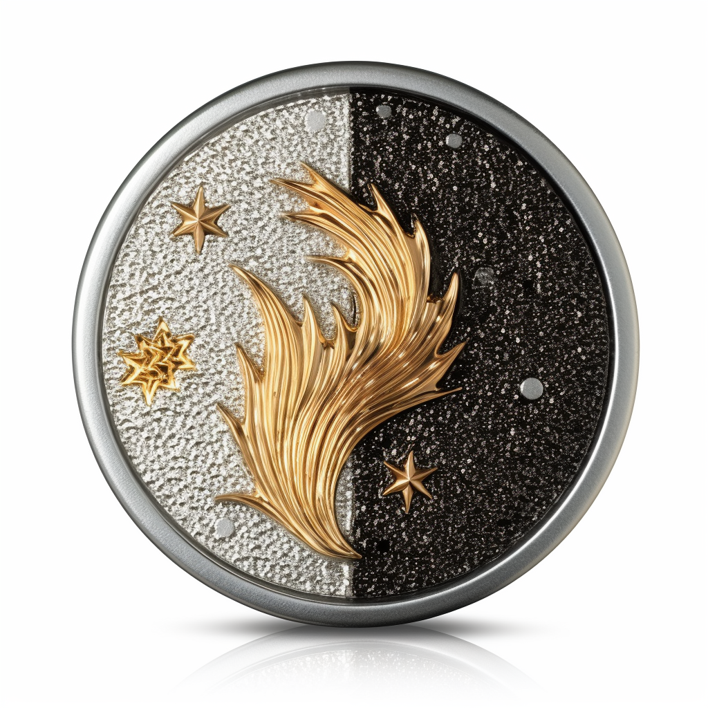 dream-industries_a_silver_and_gold_dual_plated_coin_depicting_a_e6e029a2-d634-45ed-adc7-9df45fee04fd.png