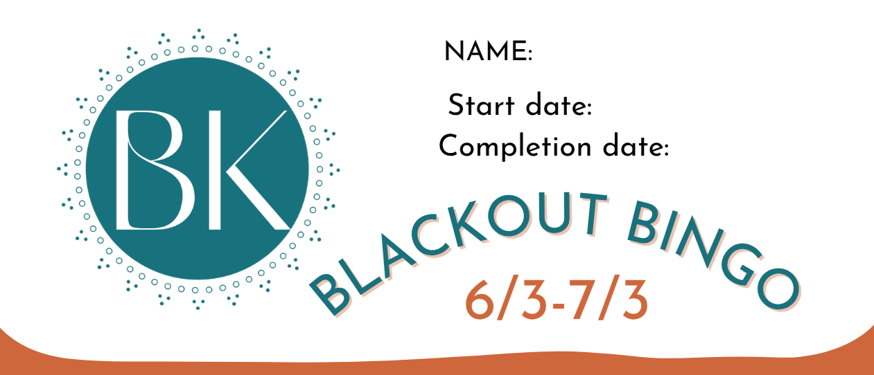 BLACKOUT BINGO