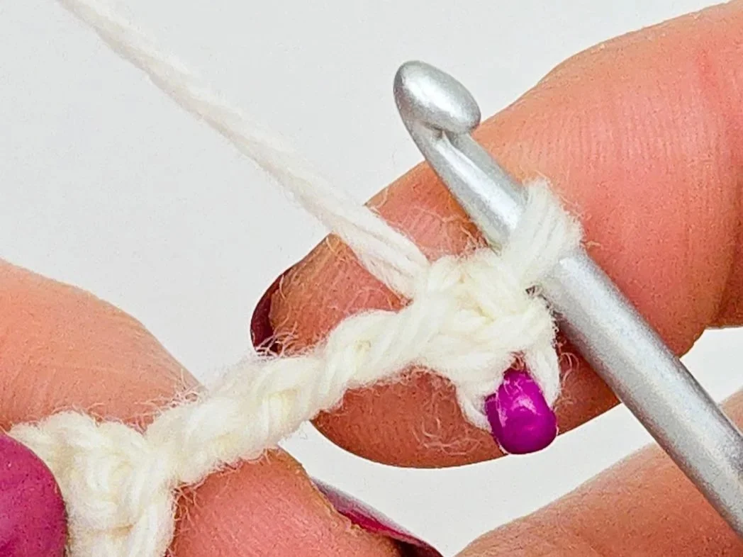 First slip stitch complete.