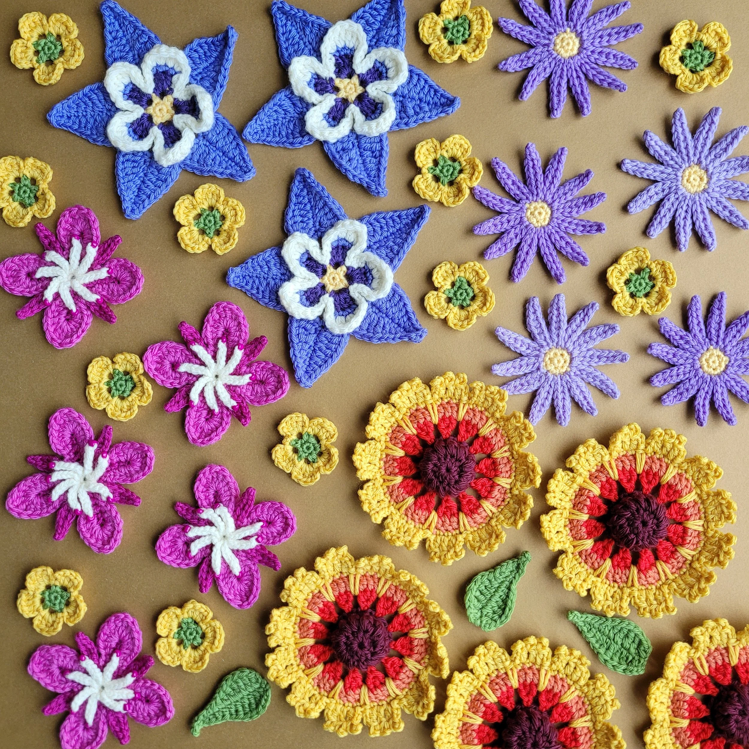 crochet wildflowers