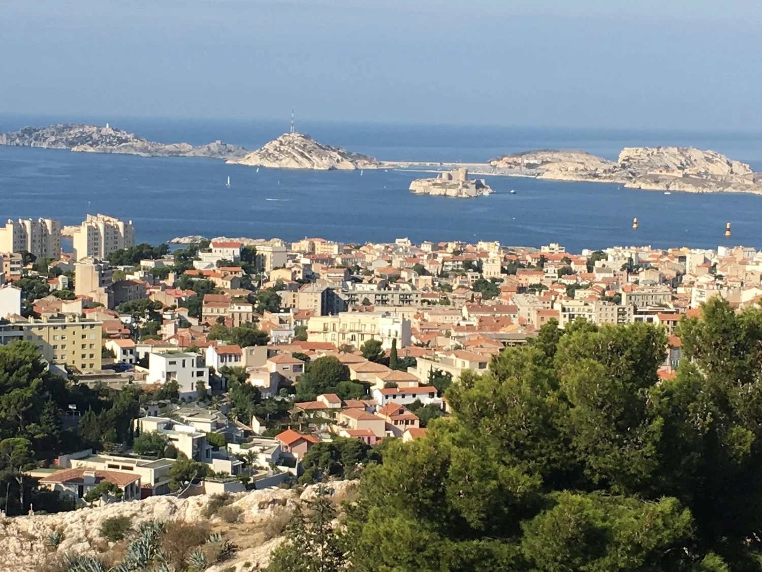  Great views all around from high on the hill at Notre-Dame de la Garde. &nbsp; 