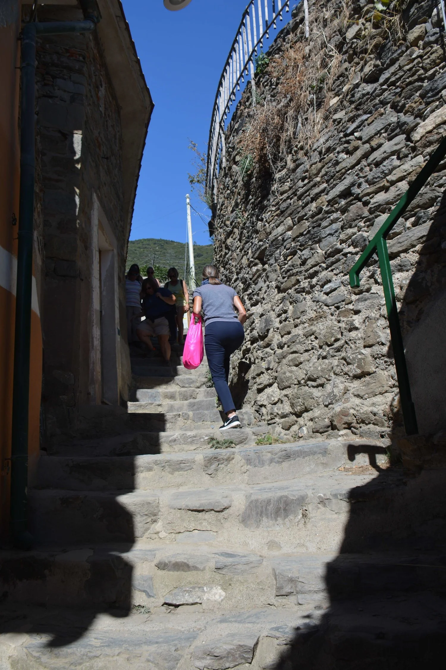  Sometimes there are steep stairs and sometimes just paths. &nbsp;People living here have to be in shape! We got a work out. 