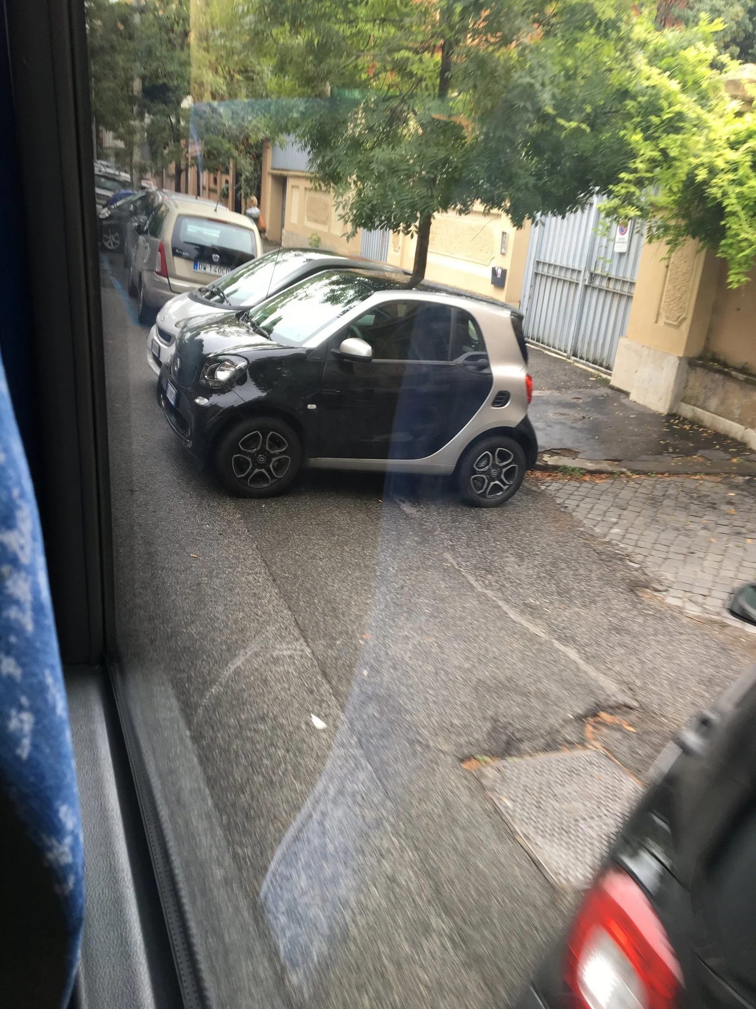  Parking is more of a “however you can make it happen” approach. Small cars are a plus! 